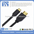 Высокоскоростной 3D-кабель 6FT 1.8M Micro HDMI с Ethernet, HDMI-мужчиной с микро-HDMI, тип D 1080P